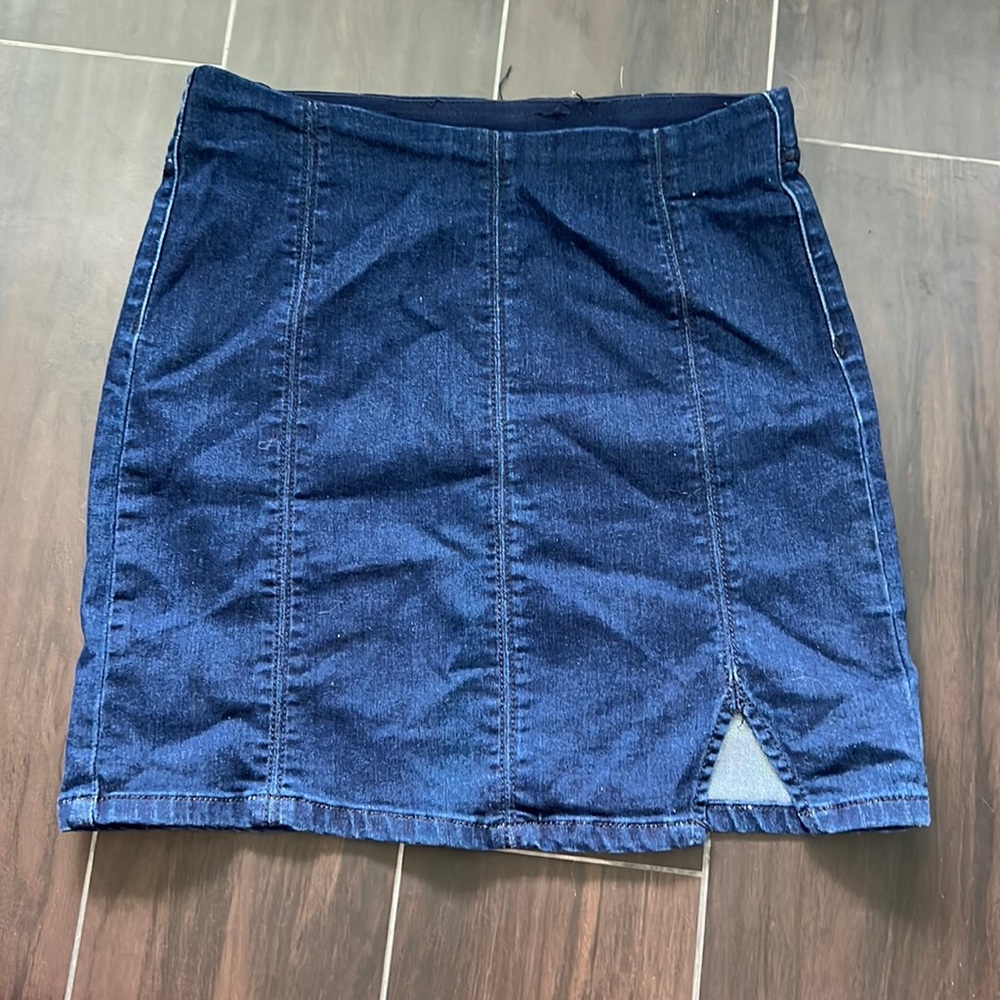 Free People Denim Mini skirt